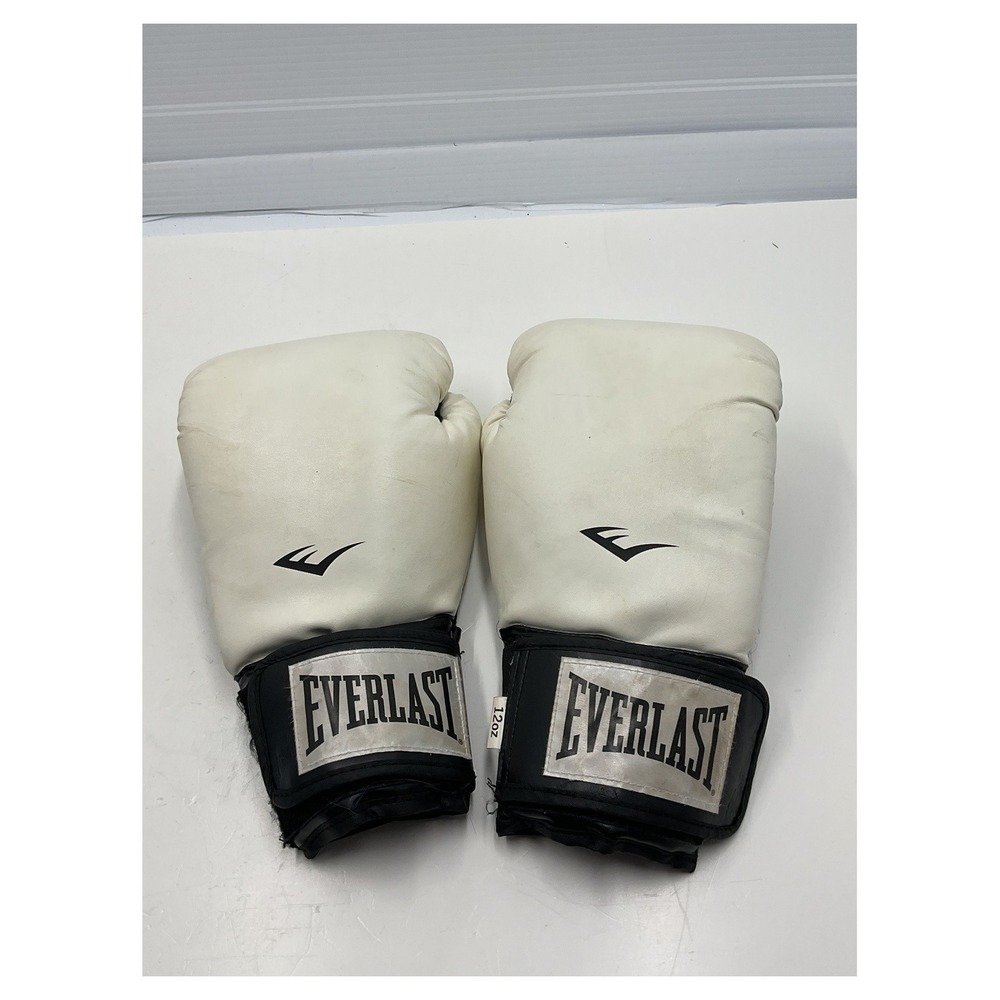 Everlast 12 oz Boxing‎ Training Gloves White Black